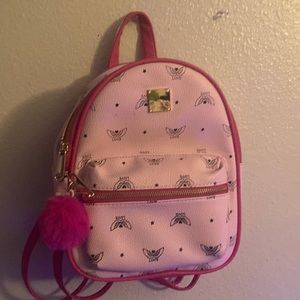Claires Love Pink Mini Backpack